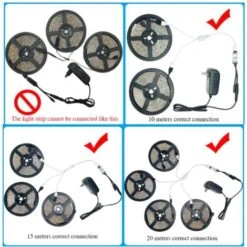 1m Multicolor Flexible Room Led Strip, Remote Controlled, Light Strip Kit For Furniture, Stairs, Rooms -Home Lighting 100028858 3