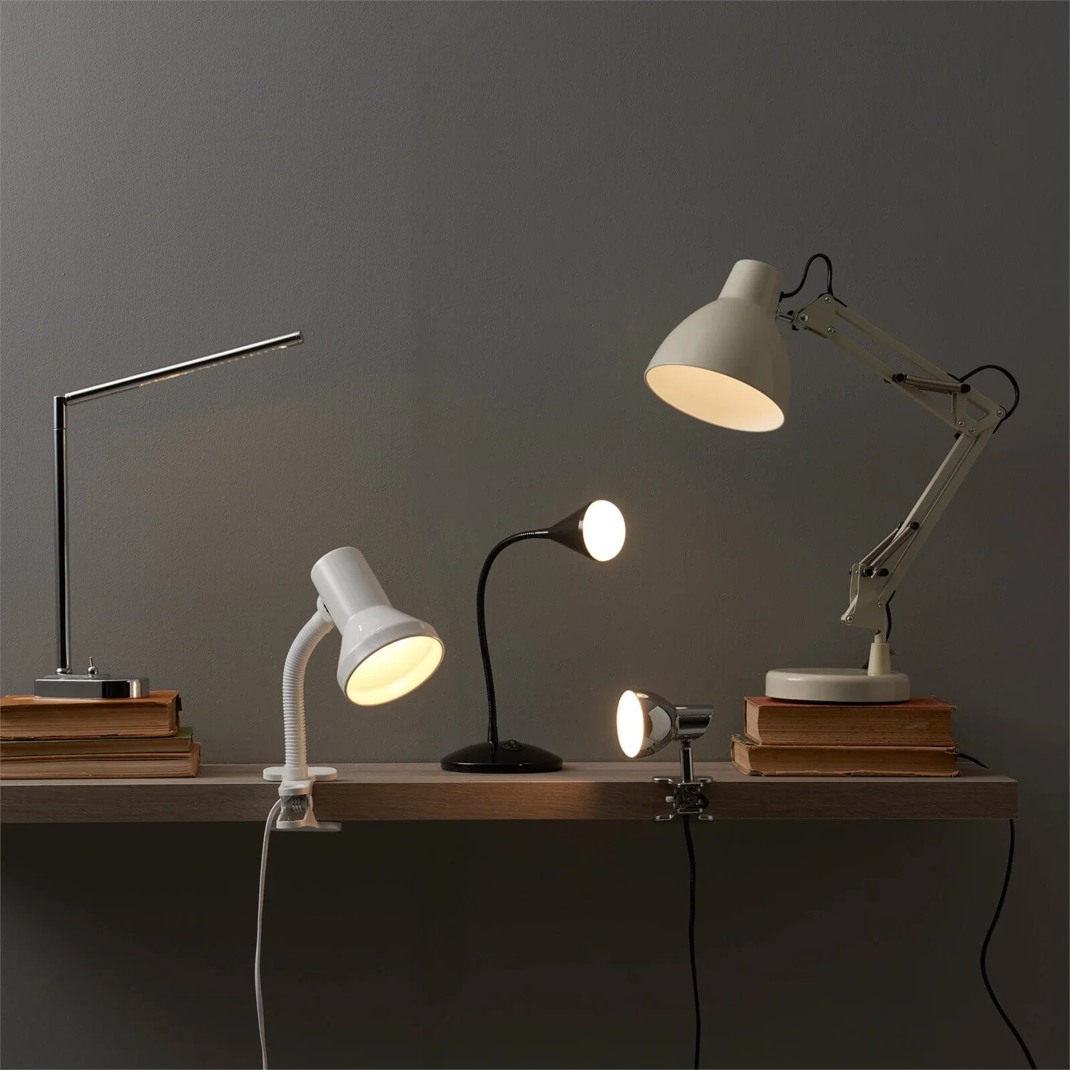 Lucas Angle Desk Lamp - Cream 2 Lucas Angle Desk Lamp - Cream - Image 2