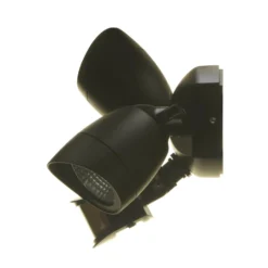 Lutec Shrimp Twin Head LED PIR Outdoor Wall Light - Black -Home Lighting 12819180 2034832983295145