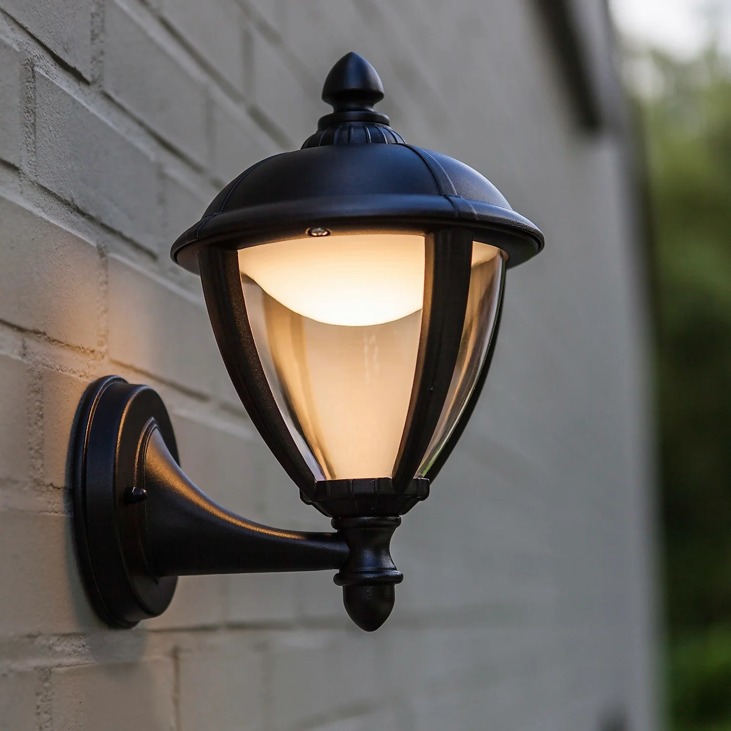 Lutec Unite LED Outdoor Wall Lantern - Black 1 Lutec Unite LED Outdoor Wall Lantern - Black