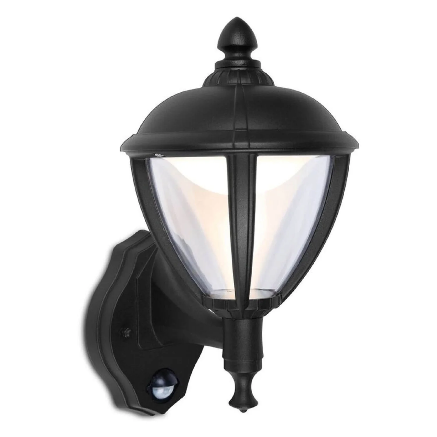 Lutec Unite LED PIR Outdoor Wall Light - Black 2 Lutec Unite LED PIR Outdoor Wall Light - Black - Image 2