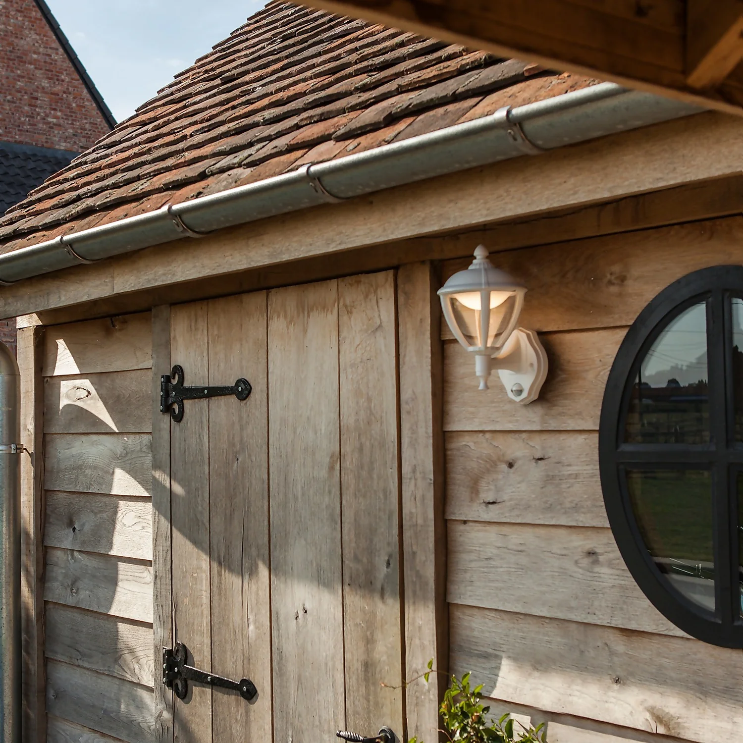 Lutec Unite LED PIR Outdoor Wall Light - White 3 Lutec Unite LED PIR Outdoor Wall Light - White - Image 3