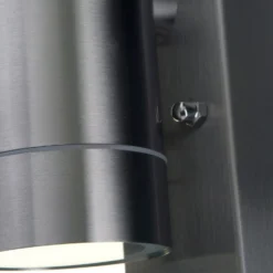 Lutec Rado Up/Down PIR Outdoor Wall Light - Stainless Steel -Home Lighting 12819275 6674952877464952