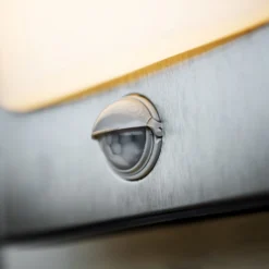 Lutec Face 13W LED PIR Outdoor Wall Light - Stainless Steel -Home Lighting 12819285 8224952877315036