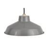 Retro Metal Easy Fit Pendant Light Shade - Grey