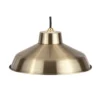 Retro Metal Easy Fit Pendant Shade - Brass