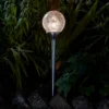 Crackle Ball Solar Outdoor Stake Light - 8cm