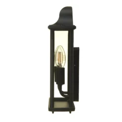 Lutec Holly Outdoor Wall Lantern - Black -Home Lighting 12840506 7084833193348359