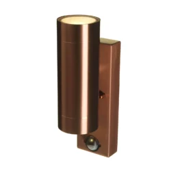Lutec Rado Up & Down Outdoor Wall Light With PIR Motion Sensor - Copper -Home Lighting 12840519 2134833192493926