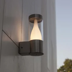 Lutec Virgo LED Stainless Steel Outdoor Wall Light -Home Lighting 12840630 8164952643207489