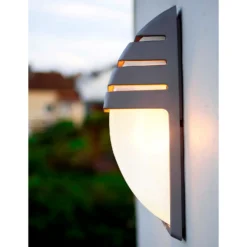 Lutec City Outdoor Bulkhead Wall Light - Anthracite 7 Lutec City Outdoor Bulkhead Wall Light - Anthracite -Home Lighting 12840643 1284952694886413