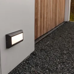 Lutec Helena LED Surface Mounted Outdoor Brick Light - Anthracite -Home Lighting 12840735 1954952694886542