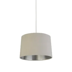 House Beautiful Samet Velvet Drum Shade - Grey - 30cm 8 House Beautiful Samet Velvet Drum Shade - Grey - 30cm -Home Lighting 12882900 1904861162015239