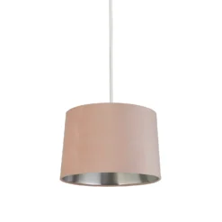 House Beautiful Samet Velvet Drum Shade - Pink - 30cm -Home Lighting 12882905 1834861162899426