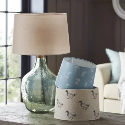 Country Living Annabelle Patterned Cotton Drum Lamp Shade - 25cm -Home Lighting 12882915 2004861119709269