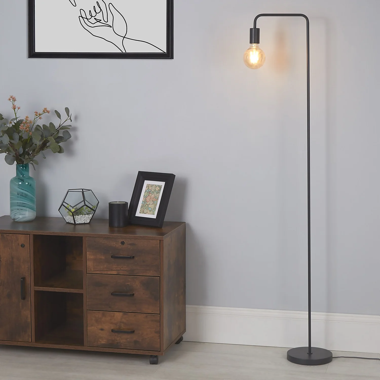 Jay Floor Lamp - Charcoal 1 Jay Floor Lamp - Charcoal