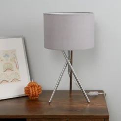 Bella Tripod Table Lamp - Grey 10 Bella Tripod Table Lamp - Grey -Home Lighting 12908191 1005042039994156