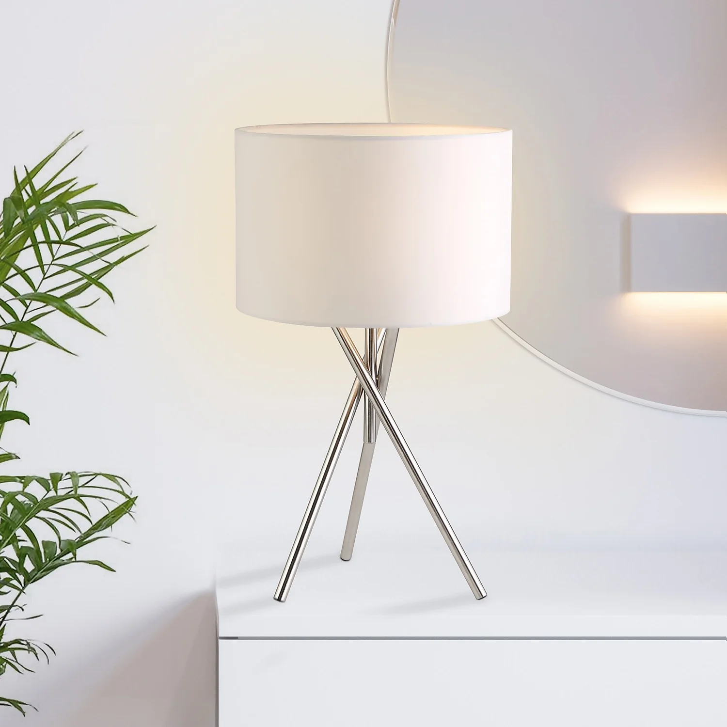 Bella Tripod Table Lamp - White 1 Bella Tripod Table Lamp - White