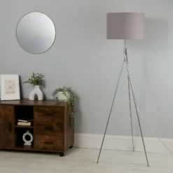Bella Tripod Floor Lamp - Grey 10 Bella Tripod Floor Lamp - Grey -Home Lighting 12908200 5715042038653354