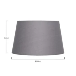 Clyde Charcoal Taper Shade - 30cm -Home Lighting 13139367 5764900552374201