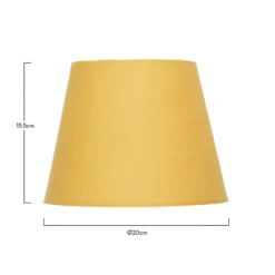 Clyde Ochre Taper Shade - 20cm -Home Lighting 13139368 9454900551807492
