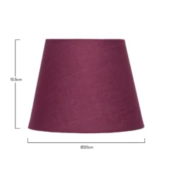 Clyde Plum Taper Shade - 20cm -Home Lighting 13139369 7994900551803076
