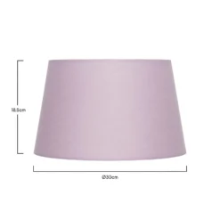 Clyde Mauve Taper Shade - 30cm -Home Lighting 13139371 2094900552369179