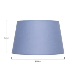 Clyde Blue Taper Shade - 30cm -Home Lighting 13139373 6954900552354011