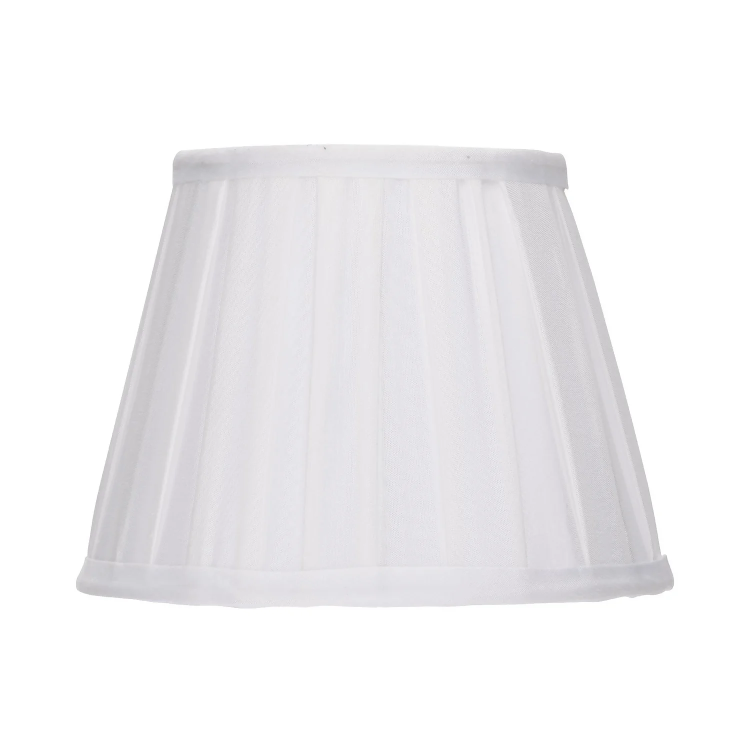 Raye White Pleated Taper Silk Shade - 20cm 2 Raye White Pleated Taper Silk Shade - 20cm - Image 2