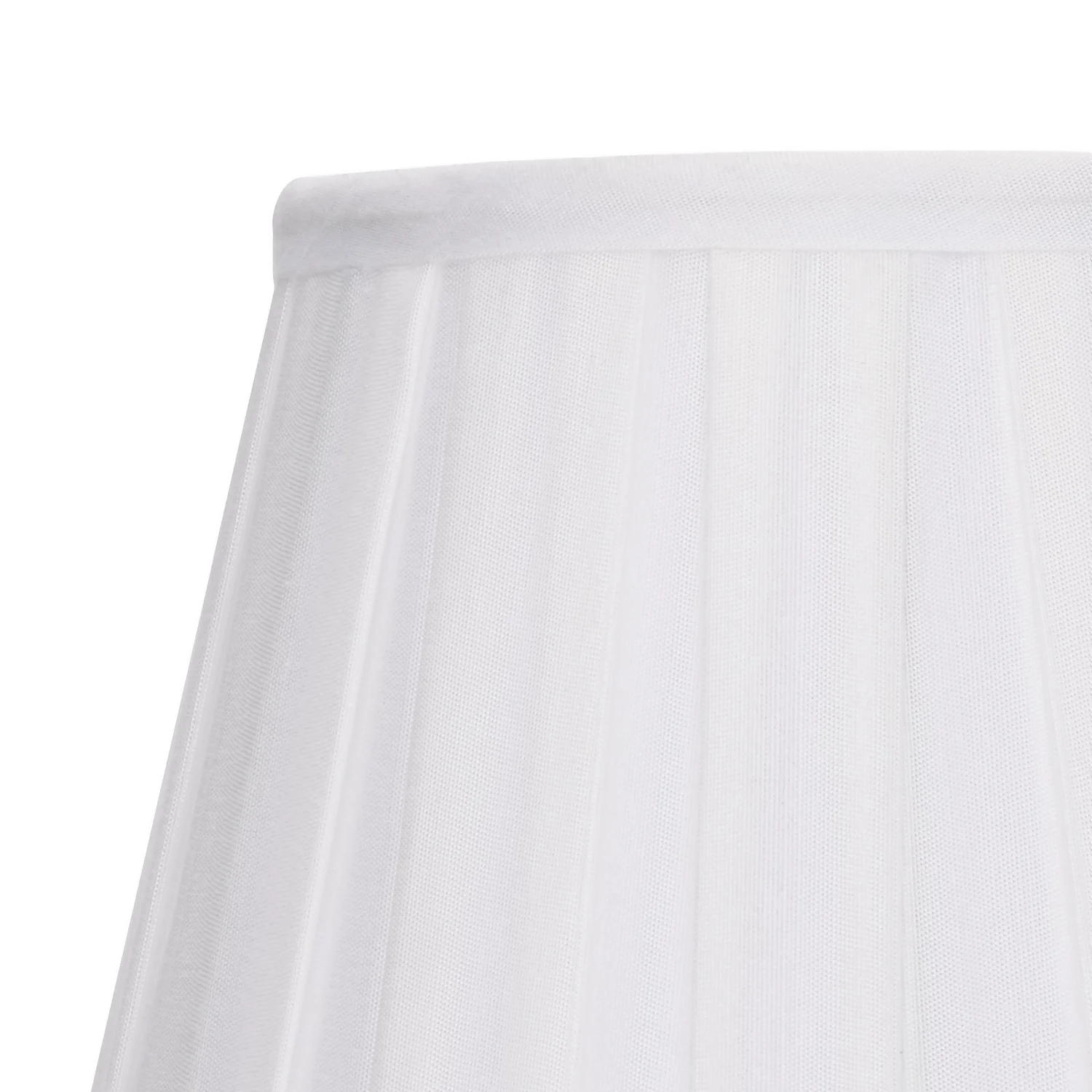 Raye White Pleated Taper Silk Shade - 20cm 4 Raye White Pleated Taper Silk Shade - 20cm - Image 4