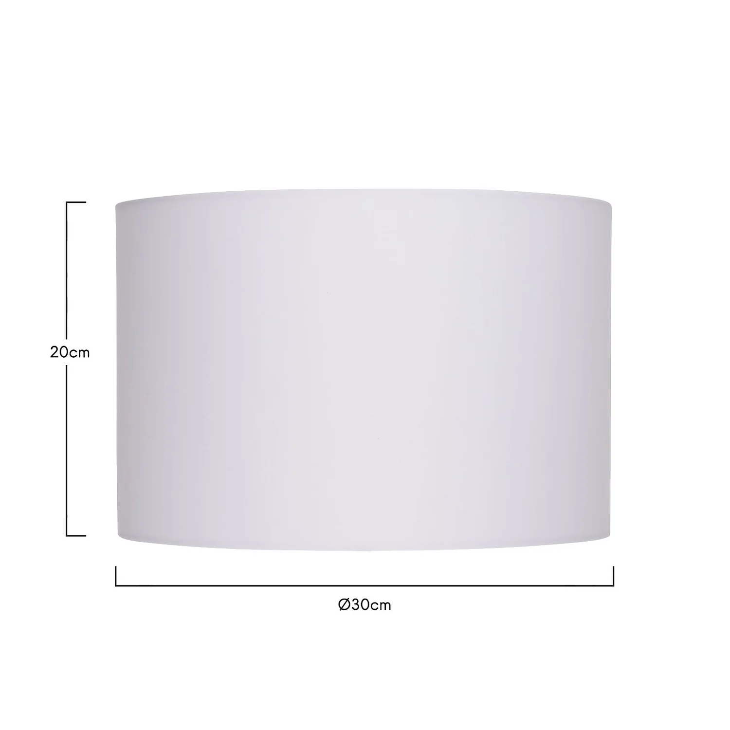 Clyde White Drum Shade - 30cm 5 Clyde White Drum Shade - 30cm - Image 5