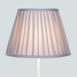 Raye Dove Pleated Taper Silk Shade - 30cm -Home Lighting 13139400 1014900556714112
