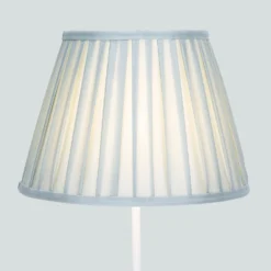 Raye Duck Egg Pleated Taper Silk Shade - 30cm -Home Lighting 13139401 1054900556731305