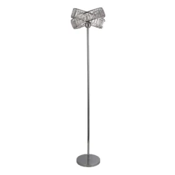 Dita 2 Band Chrome Floor Lamp -Home Lighting 13157967 5364911165083880