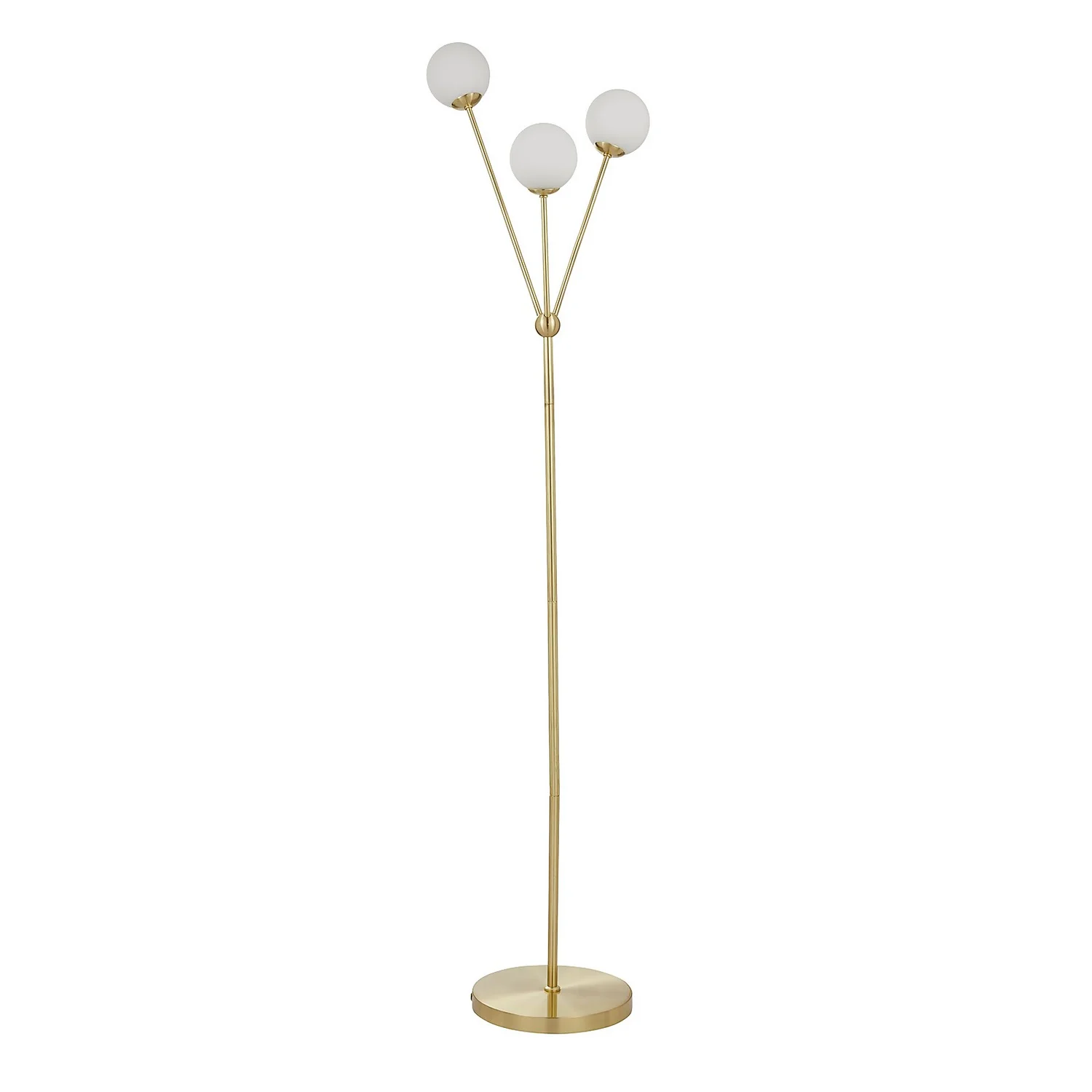 Orb 3 Light Floor Lamp - Brass & Opal 3 Orb 3 Light Floor Lamp - Brass & Opal - Image 3