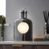 Jinx Table Lamp - Smoked Glass