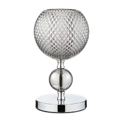 Safi Glass Table Lamp - Chrome Smoke 8 Safi Glass Table Lamp - Chrome Smoke -Home Lighting 13208315 1234896913019289