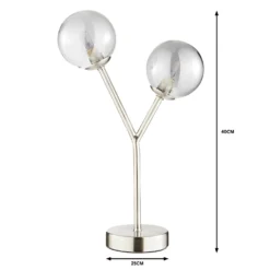 Orb 2 Light Table Lamp - Nickel Smoke 10 Orb 2 Light Table Lamp - Nickel Smoke -Home Lighting 13208328 1794909895331888