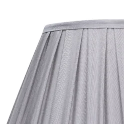 Raye Dove Pleated Taper Silk Shade - 40cm -Home Lighting 13222466 1464946175834741