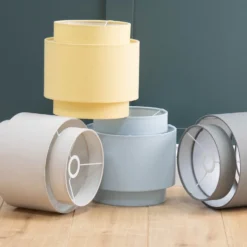 Finn Tier Drum Putty Linen Shade - 25cm 14 Finn Tier Drum Putty Linen Shade - 25cm -Home Lighting 13222467 1564944148516926