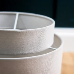 Finn Tier Drum Putty Linen Shade - 25cm 13 Finn Tier Drum Putty Linen Shade - 25cm -Home Lighting 13222467 1714944148473084