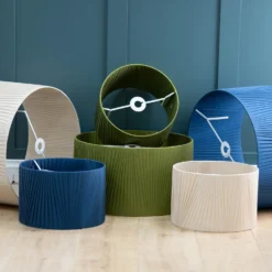 Raye Olive Drum Pleated Silk Shade - 45cm -Home Lighting 13222472 5914944148418928