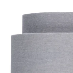 Finn Tier Drum Flint Linen Shade - 25cm -Home Lighting 13222475 1274901095692036