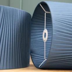 Raye Peacock Drum Pleated Silk Shade - 45cm -Home Lighting 13222476 1764944148498860