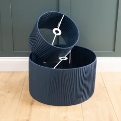 Raye Peacock Drum Pleated Silk Shade - 45cm -Home Lighting 13222476 8964944148464066