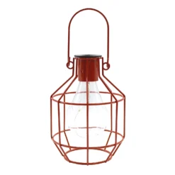 House Beautiful Firefly Solar Powered Caged Lantern -Home Lighting 13280804 4234933436884788