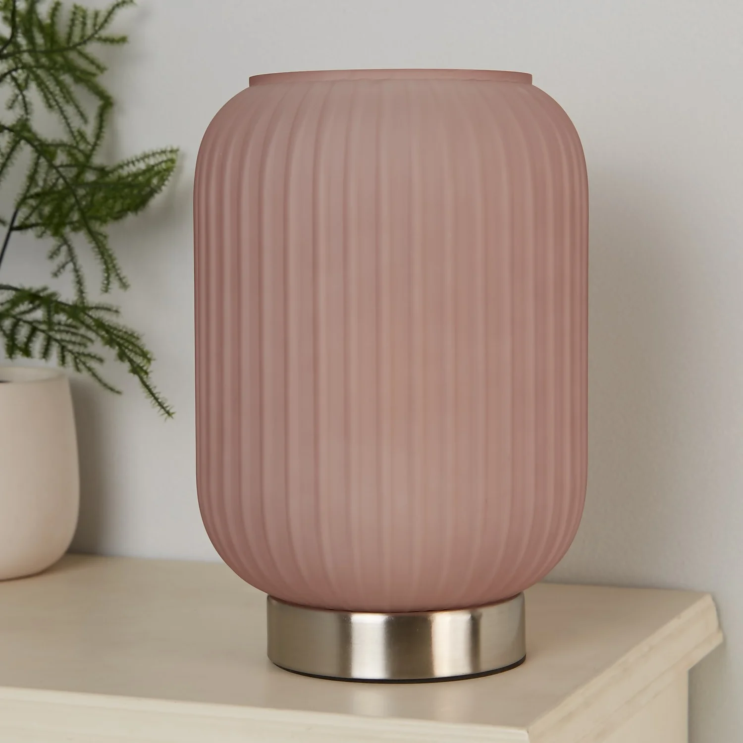 Pearl Frosted Table Lamp - Rose 3 Pearl Frosted Table Lamp - Rose - Image 3