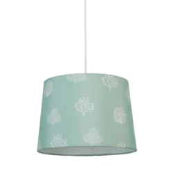 Country Living Salcombe Seaflower Patterned Lamp Shade - Laurel Green -Home Lighting 13445408 6554953139854984
