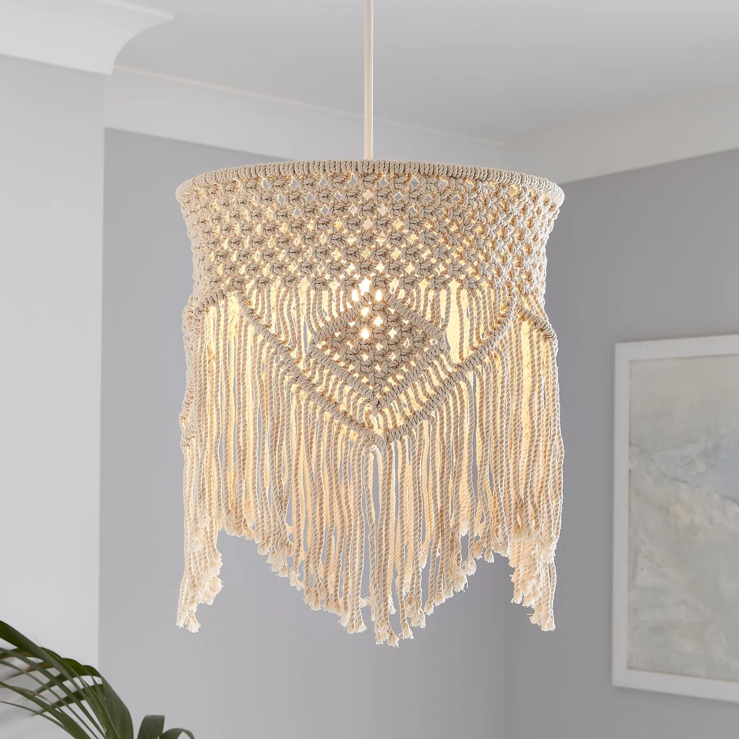 Macrame 35cm Easy Fit Light Shade 1 Macrame 35cm Easy Fit Light Shade