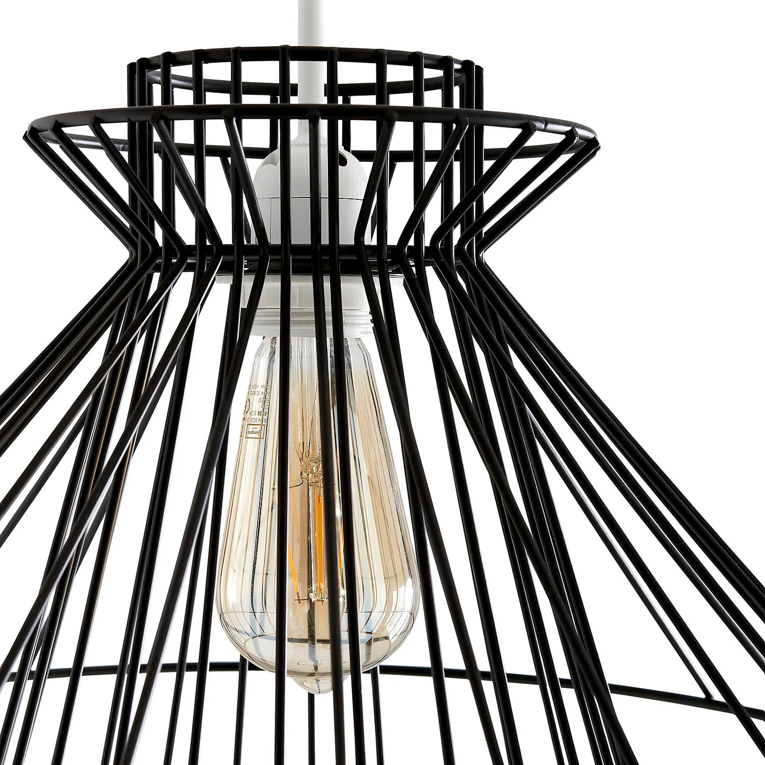 Dalston Wire Easy Fit Light Shade - Black 4 Dalston Wire Easy Fit Light Shade - Black - Image 4